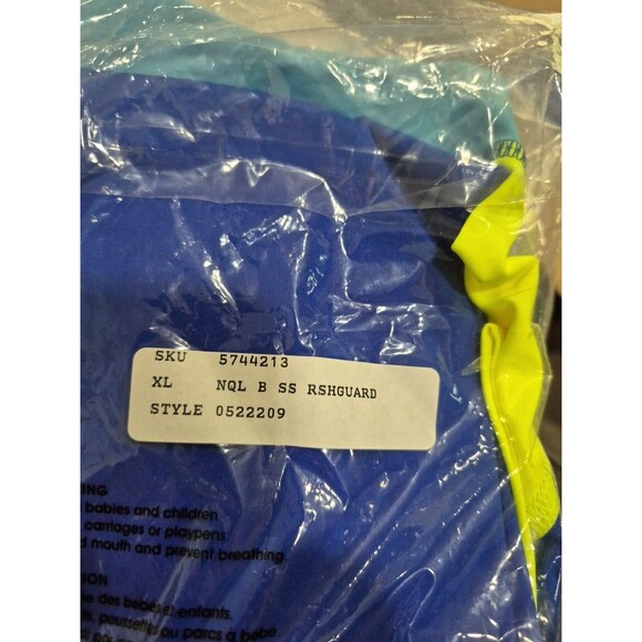 Lands' End Boys Size XL14-16(H) Rash Guard Swim Shirt Short Sleeve NwT - Picture 7 of 7